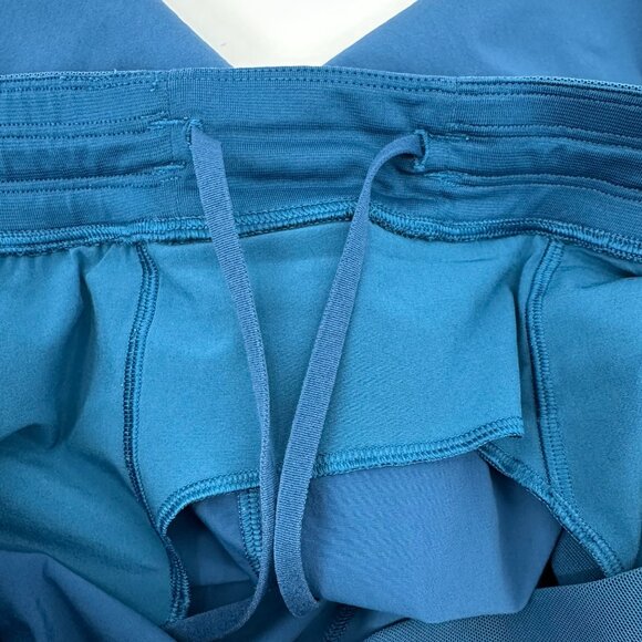Lululemon Mens Blue Zipper Pocket & Drawstring Waist Athletic Shorts Size L - Picture 5 of 11